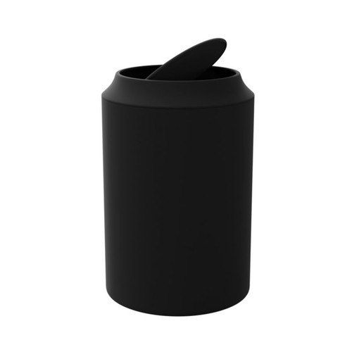 GoodHome Bathroom Waste Bin Kina 5 l, black