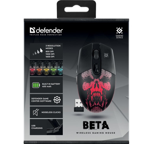 Defender Optical Wireless Gaming Mouse BETA GM-707L