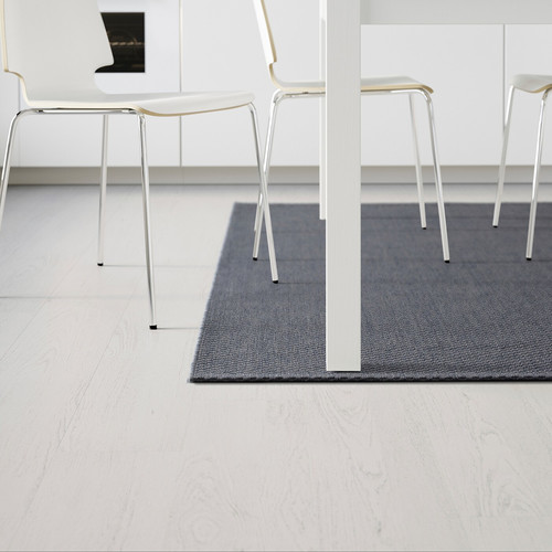 MORUM Rug flatwoven, in/outdoor, dark grey, 160x230 cm