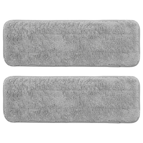 PEPPRIG Microfibre pad for flat mop, grey, 10x29 cm