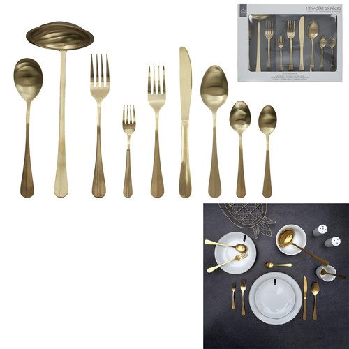 Cutlery Set 39pcs, gold
