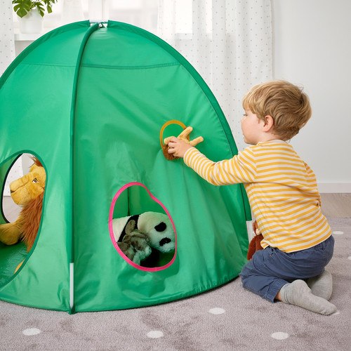 DVÄRGMÅS Children's tent, green