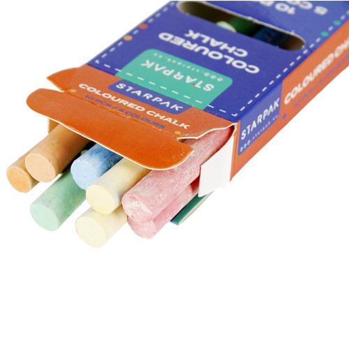 Coloured Chalk 10pcs in 5 Colours