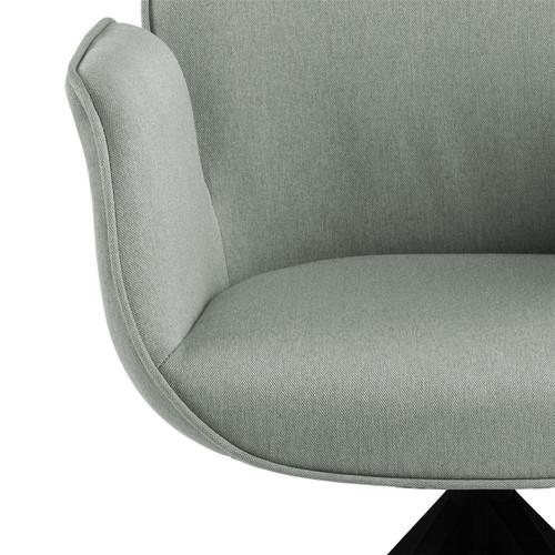 Swivel Chair Aura, auto return, light grey