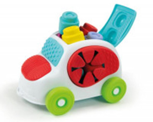 Clementoni Baby Clemmy Sensor Car & 8 Soft Blocks 6m+