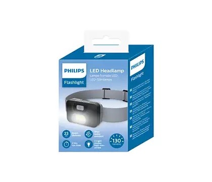 Philips LED Headlamp 130lm IPX4