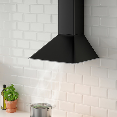 MATTRADITION Wall mounted extractor hood, black