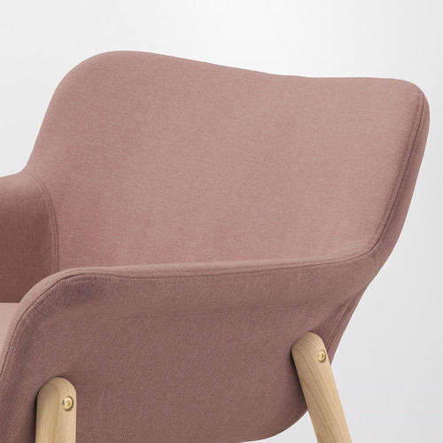 VEDBO Armchair, Gunnared light brown-pink