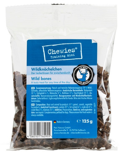 Chewies Dog Snack Wild Bones 125g