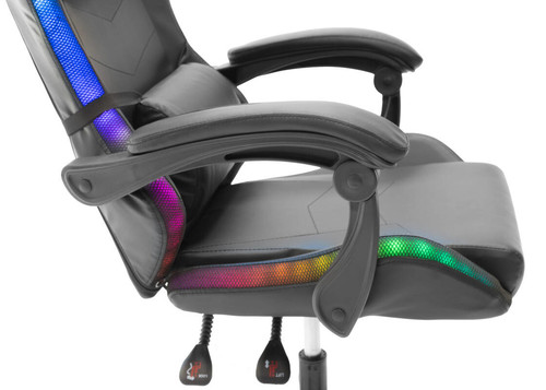 Gaming Desk Chair Grizzly RGB, black