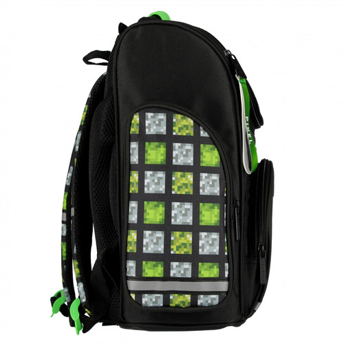 School Backpack Pixel, green