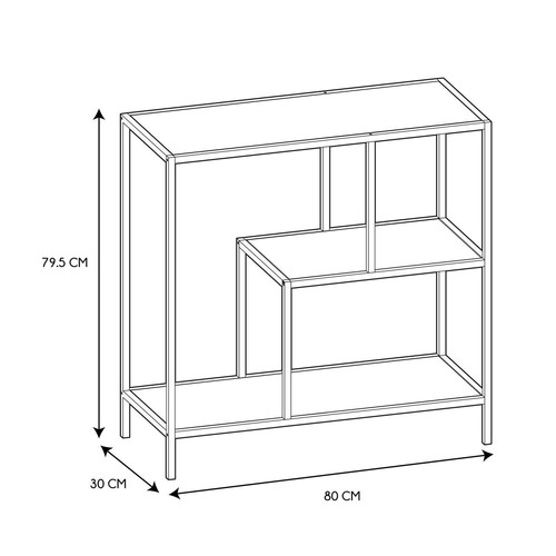 Shelving Unit Edison M, black