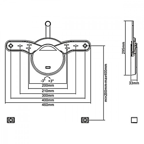 MacLean TV Wall Mount 23-55" Slim MC-877