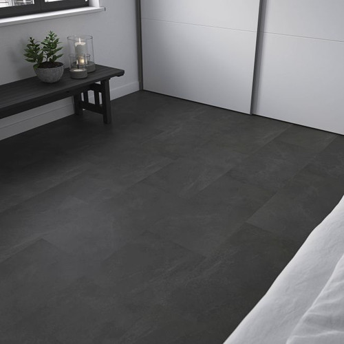 GoodHome Vinyl Flooring, black, 2.2 m2