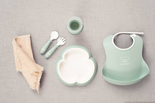 BABYBJORN Baby Dinner Set - Powder Green