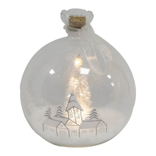 Christmas LED Decoration Glass 13.5cm