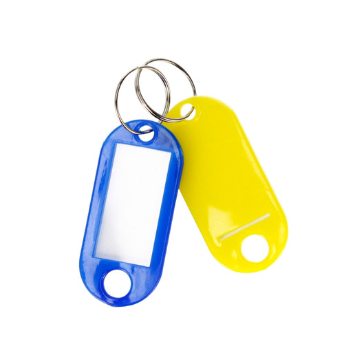 Starpak Plastic Key Tags Key Chains 100pcs