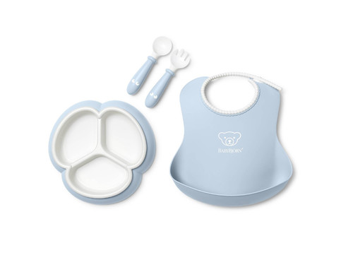 BABYBJORN Dinnerware Set, 8 pcs, Powder Blue