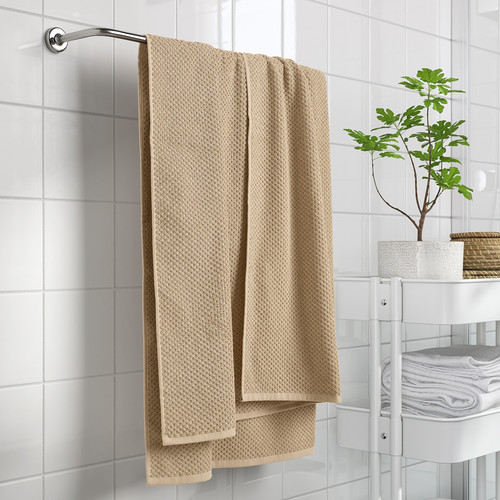 GULVIAL Bath sheet, beige, 100x150 cm