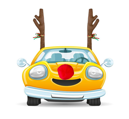 Car Reindeer Antlers & Nose