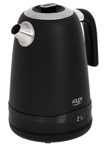 Adler Electric Kettle 2200W 1.7l with Temperature Control AD 1295, black