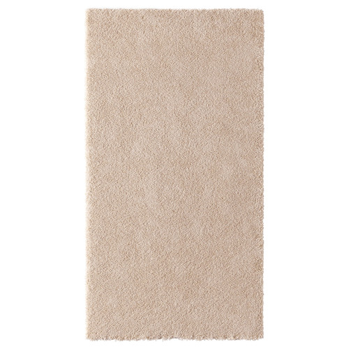 STOENSE Rug, low pile, off-white, 80x150 cm