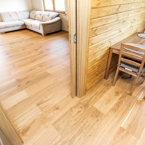 Wooden Flooring Veneered Zip Oak Natural varnished 1.52 sqm, 6-pack
