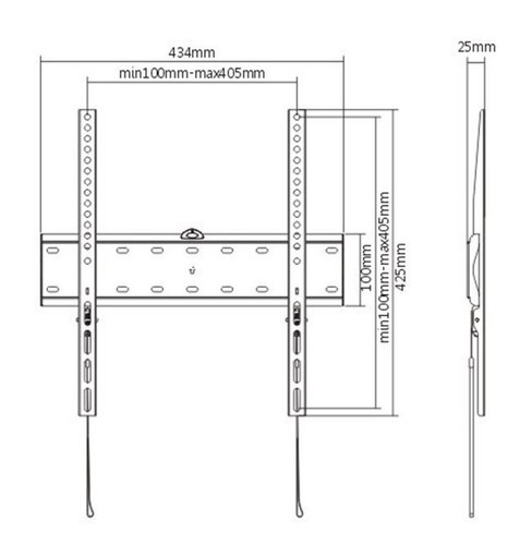 Gembird TV Wall Mount, fixed, 32-55" 40kg