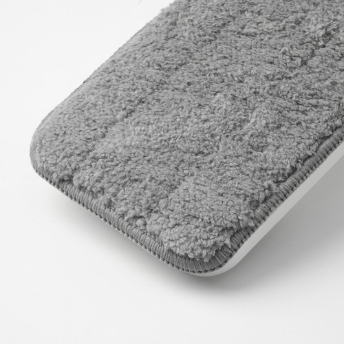 PEPPRIG Microfibre pad for flat mop, grey, 10x29 cm