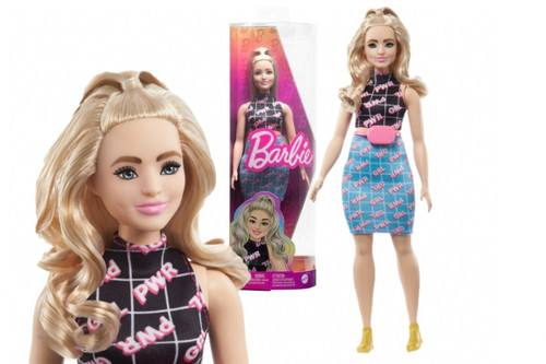 Barbie Fashionista Doll, Curvy Blonde In Girl Power Outfit HPF78 3+