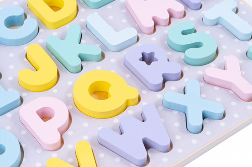 iWood Wooden Puzzle Letters Pastel 3+