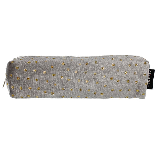 Tube Pencil Case Grey Cristal