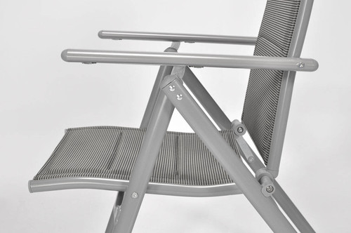 Outdoor Folding Chair Modena, silver