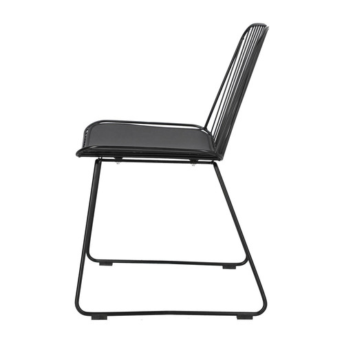 Chair with Seat Pad Dill, black