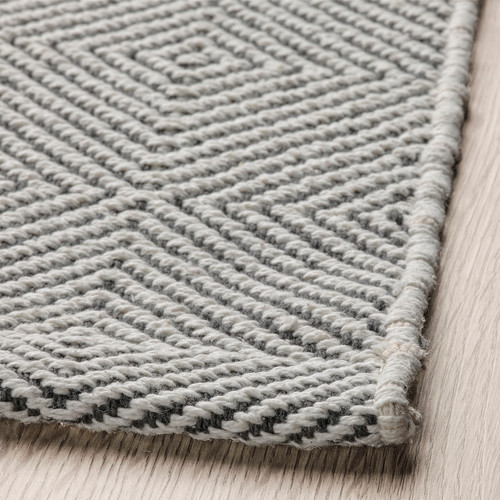 GÅNGVÄG Rug, flatwoven, grey, 200x300 cm