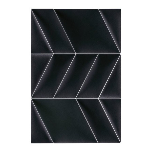 Upholstered Wall Panel Triangle Stegu Mollis 15x30cm 2pcs R, black