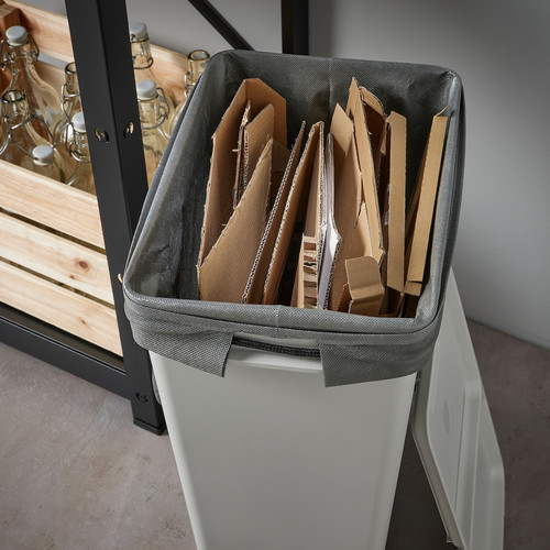 AJÖSS Waste sorting bag, dark grey, 56x67 cm/35 l