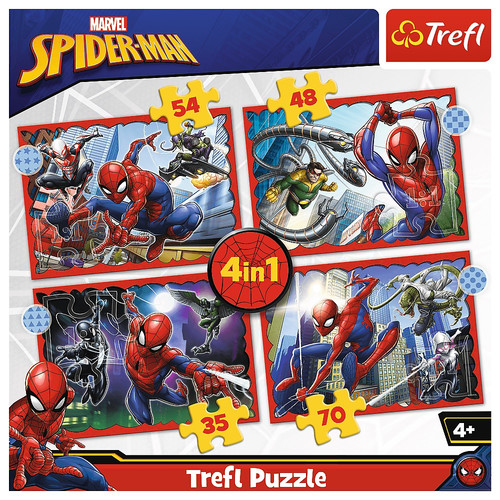 Trefl Children's Puzzle Spider-Man 4in1 4+