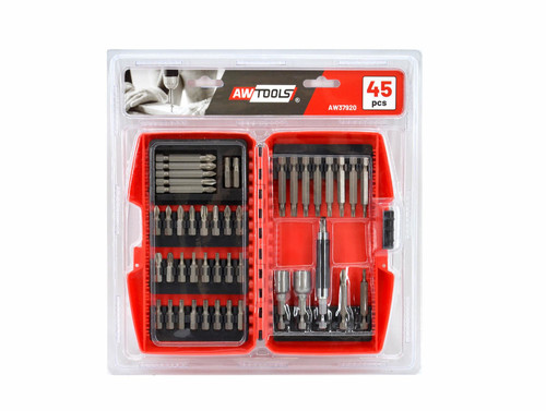 Aw Screwdriver Bit and Socket Set, 45pcs