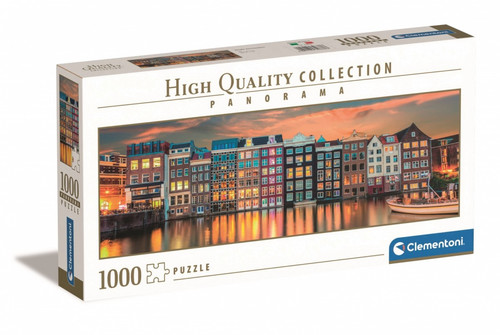 Clementoni Jigsaw Puzzle Panorama High Quality Bright Amsterdam 1000pcs 14+