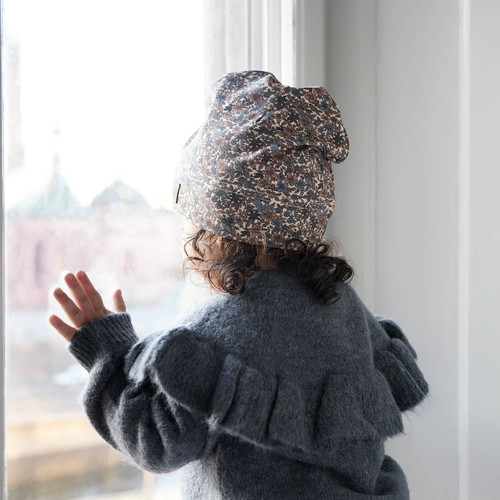 Elodie Details Autumn Beanie - Blue Garden, 2-3 years