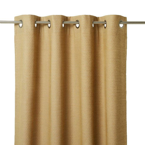 Curtain GoodHome Digga 140x260cm, mustard yellow