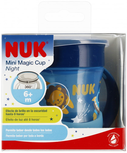 NUK Mini Magic Cup Night 160ml 6m+, blue