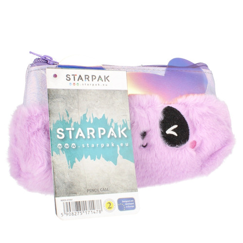 Pencil Case Plush Violet Bear