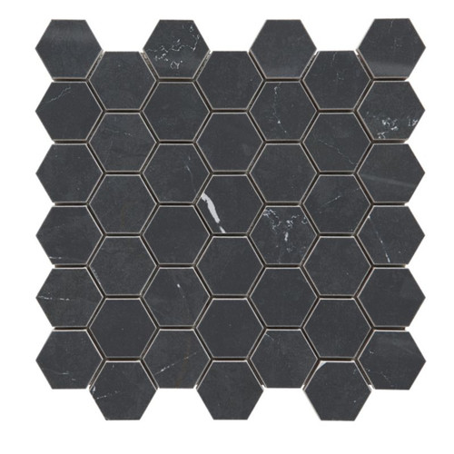 Mosaic Tile Ultimate Marble GoodHome 30 x 30 cm, black, 1pc