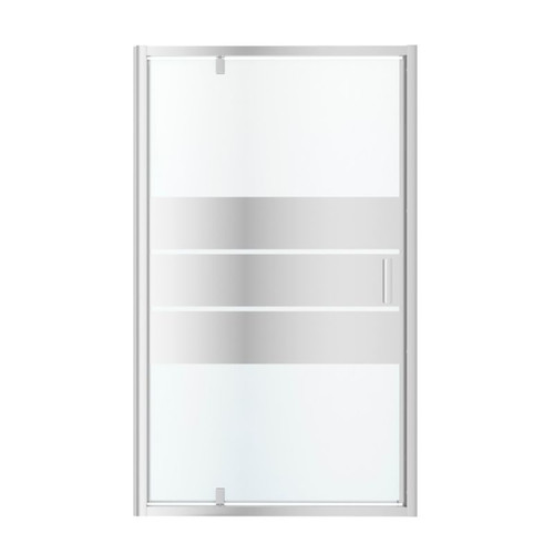 GoodHome Pivot Shower Door Beloya 120 cm, chrome/mirror glass