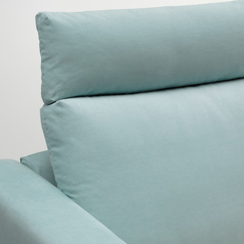 VIMLE 3-seat sofa, with headrest/Saxemara light blue