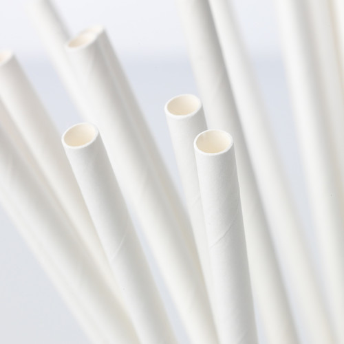 FÖRNYANDE Drinking straw, paper, white, 100 pack