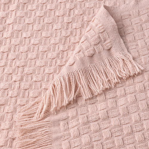 HORNMAL Throw, light pink, 130x170 cm