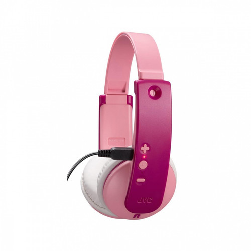 JVC Children's Headphones for Kids HA-KD10, pink-purple